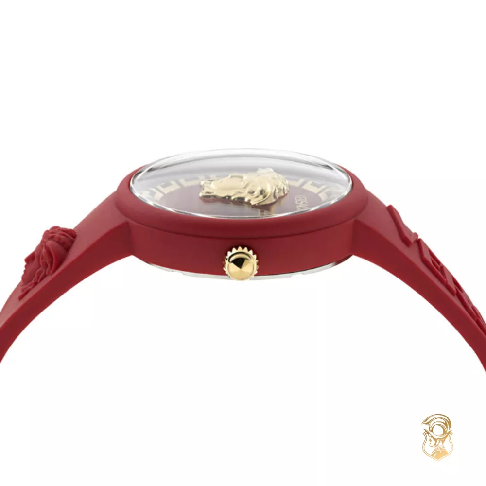 Versace Medusa Pop Red-Tone Watch 39mm