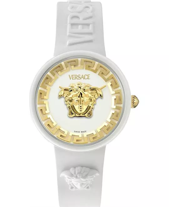 Versace Medusa Pop White-Tone Watch 39mm