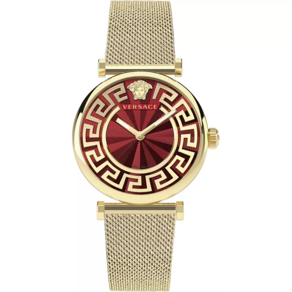 Versace Milanese Red Tone Watch 35mm