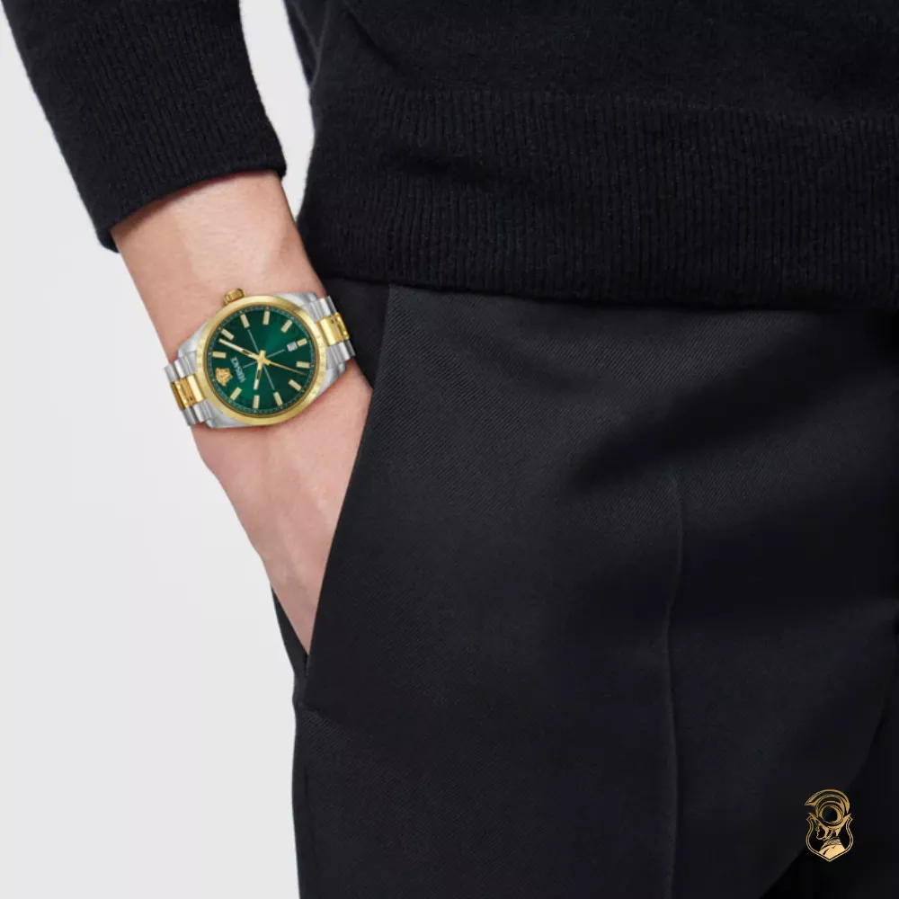 Versace Millenyium Bracelet Green Watch 40mm