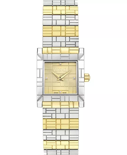 Versace Mosaic Two-Tone Watch 22mm