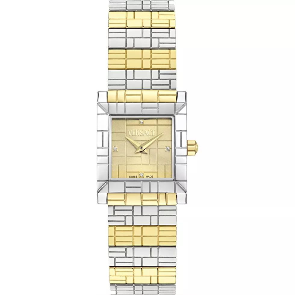 Versace Mosaic Two-Tone Watch 22mm