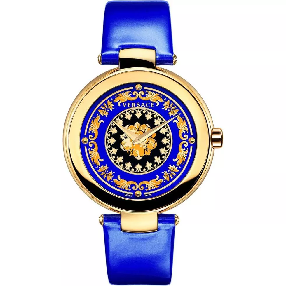 Versace Mystique Foulard Swiss Blue Watch 36mm