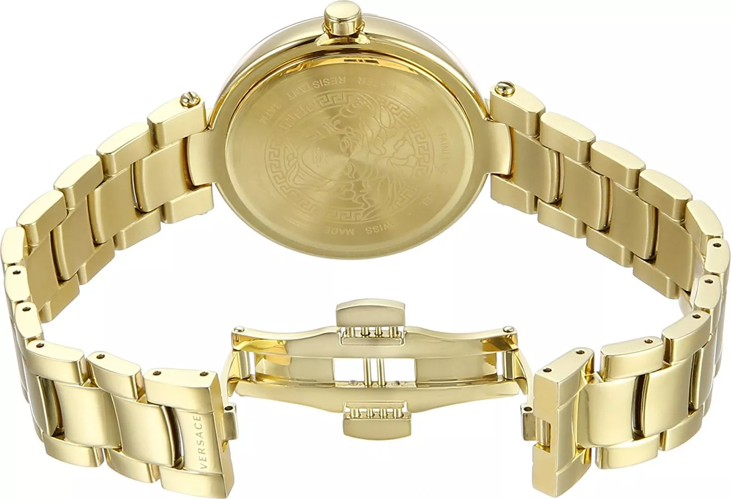 Versace Mystique Quartz Gold Watch 38mm
