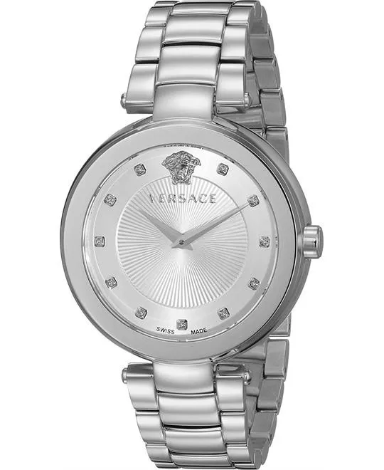 Versace Mystique Quartz Silver Watch 38mm