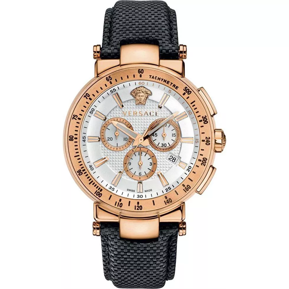 Versace Mystique Rose Gold Ion-Plated Watch 46mm