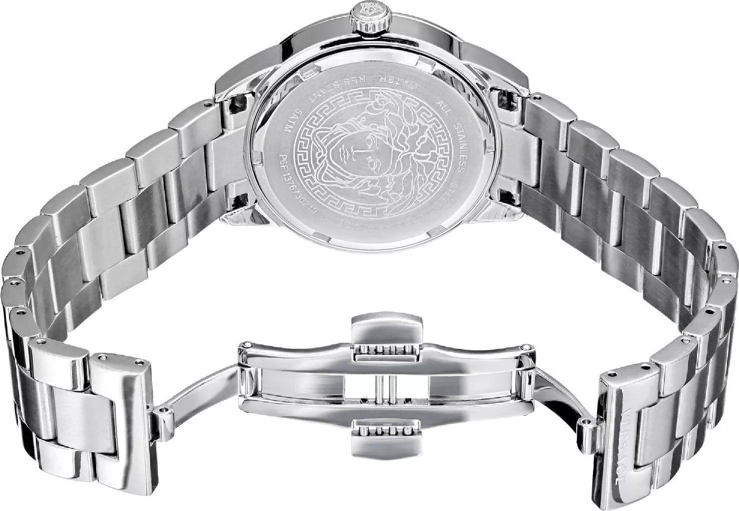 Versace Mystique Silver Sunray Watch 38mm