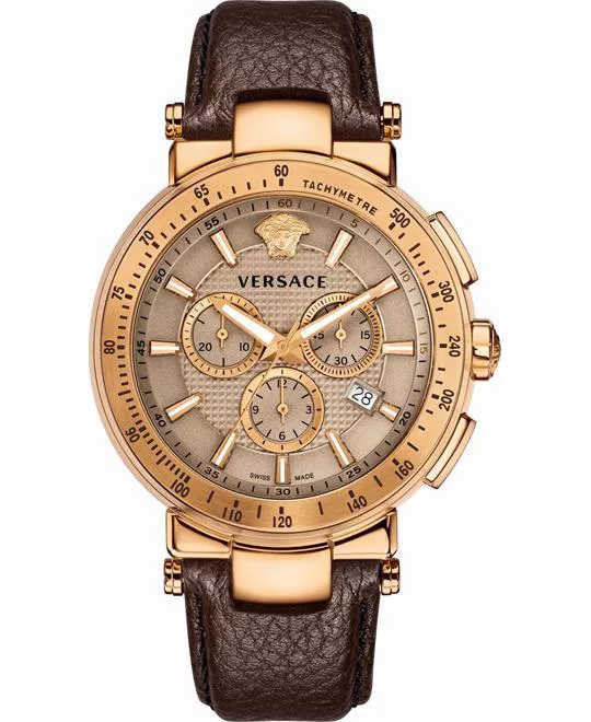 Versace Mystique Sport Brown Watch 44.5mm