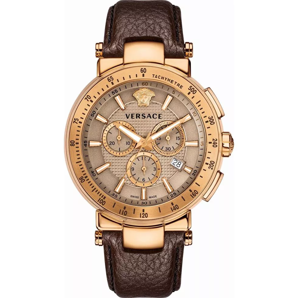 Versace Mystique Sport Brown Watch 44.5mm