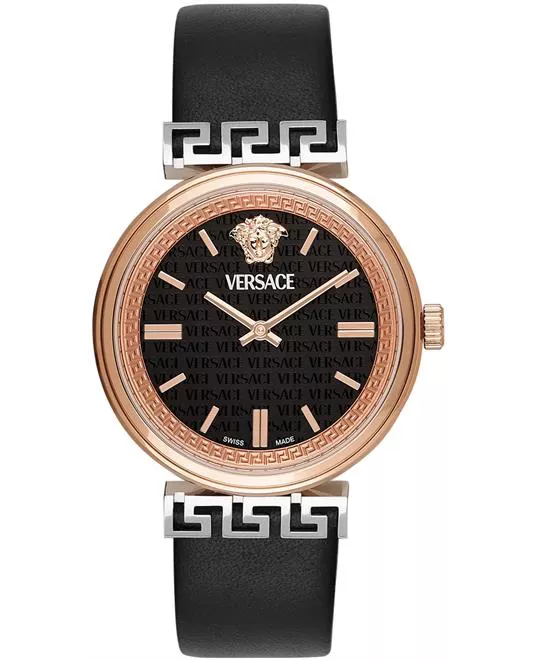 Versace Mythos Black Dial Watch 36mm