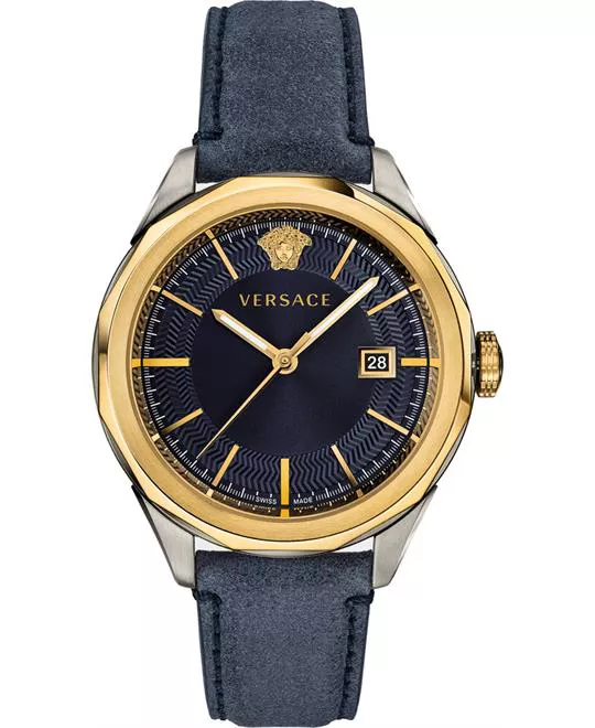 Versace Navy Glaze Watch 43mm