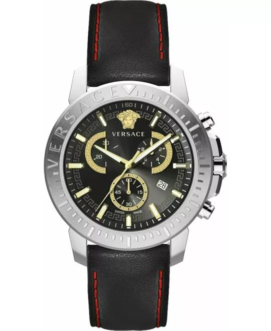 Versace New Chrono Strap Watch 45mm