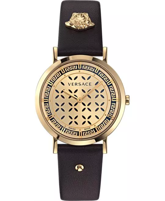 Versace New Generation Leather Watch 36mm