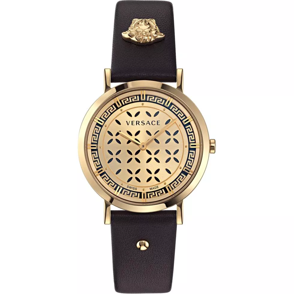 Versace New Generation Leather Watch 36mm