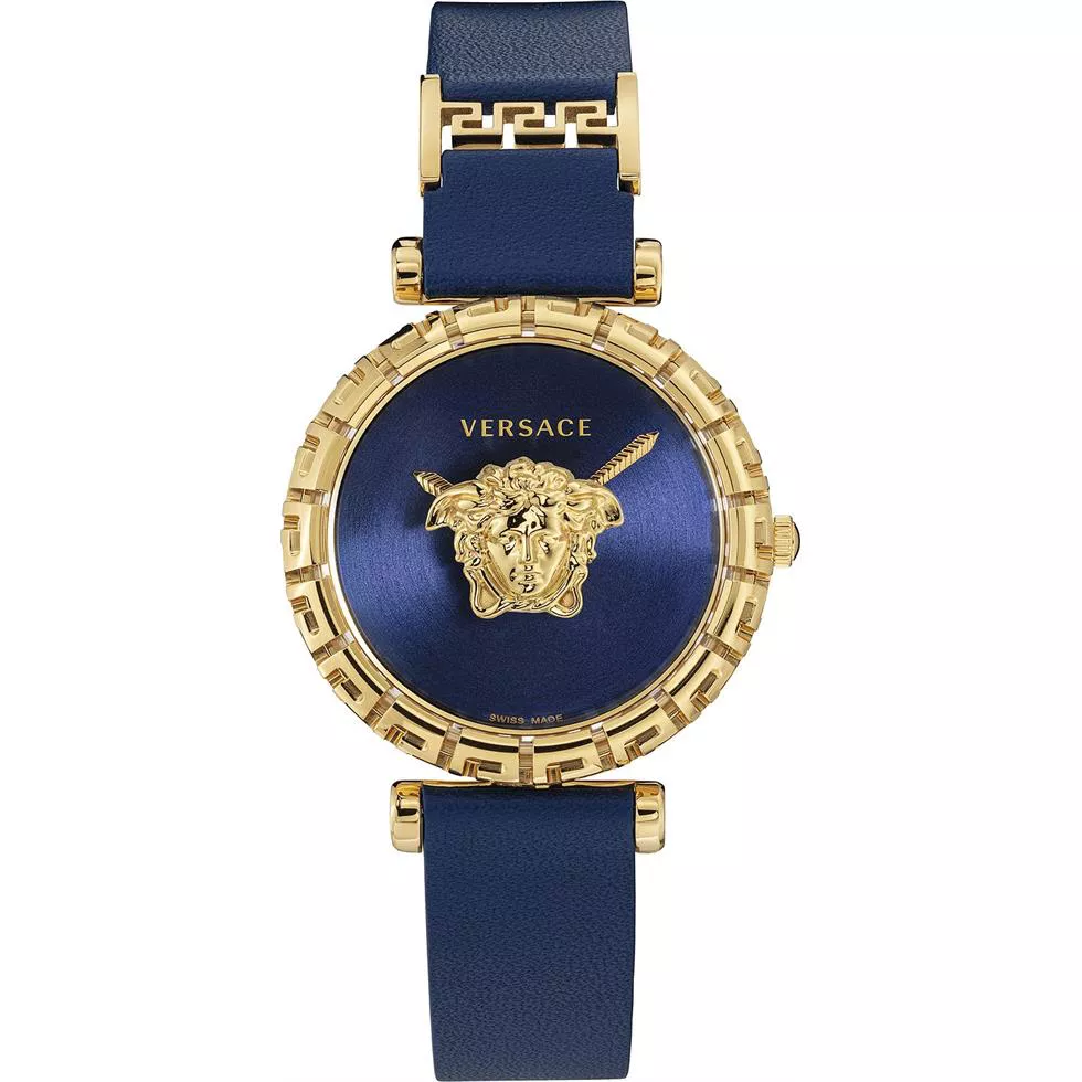 Versace Palazzo Empire Greca Blue Watch 37mm