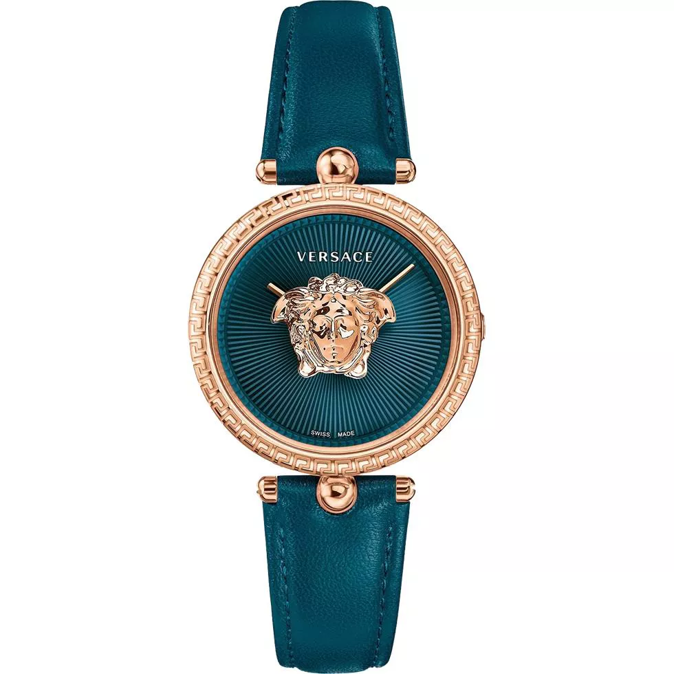 Versace Palazzo Empire Teal Watch 34mm