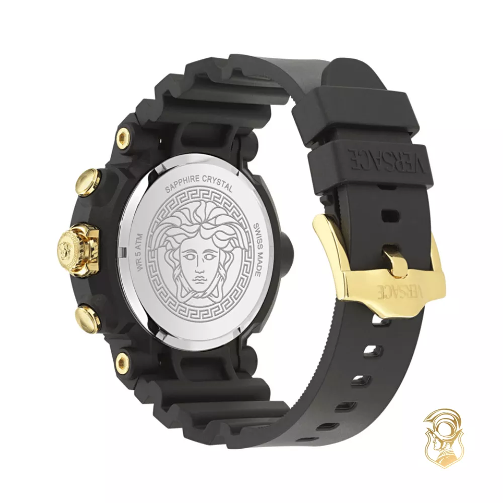 Versace Real Active Chrono Silicone Watch 45mm