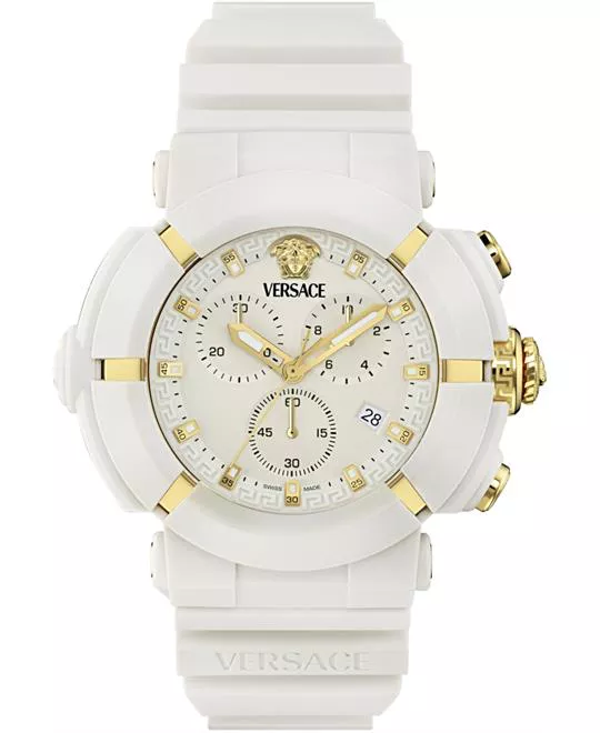 Versace Real Active Chrono Silicone Watch 45mm