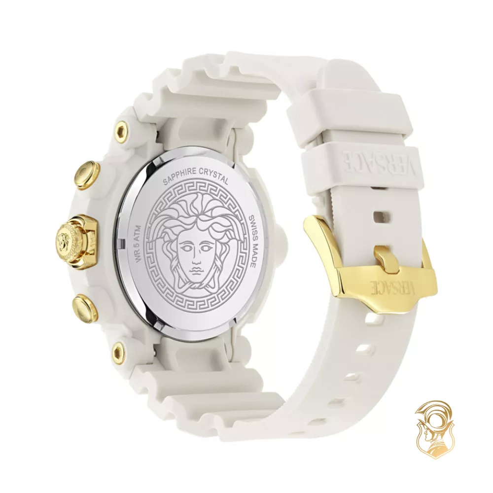 Versace Real Active Chrono Silicone Watch 45mm