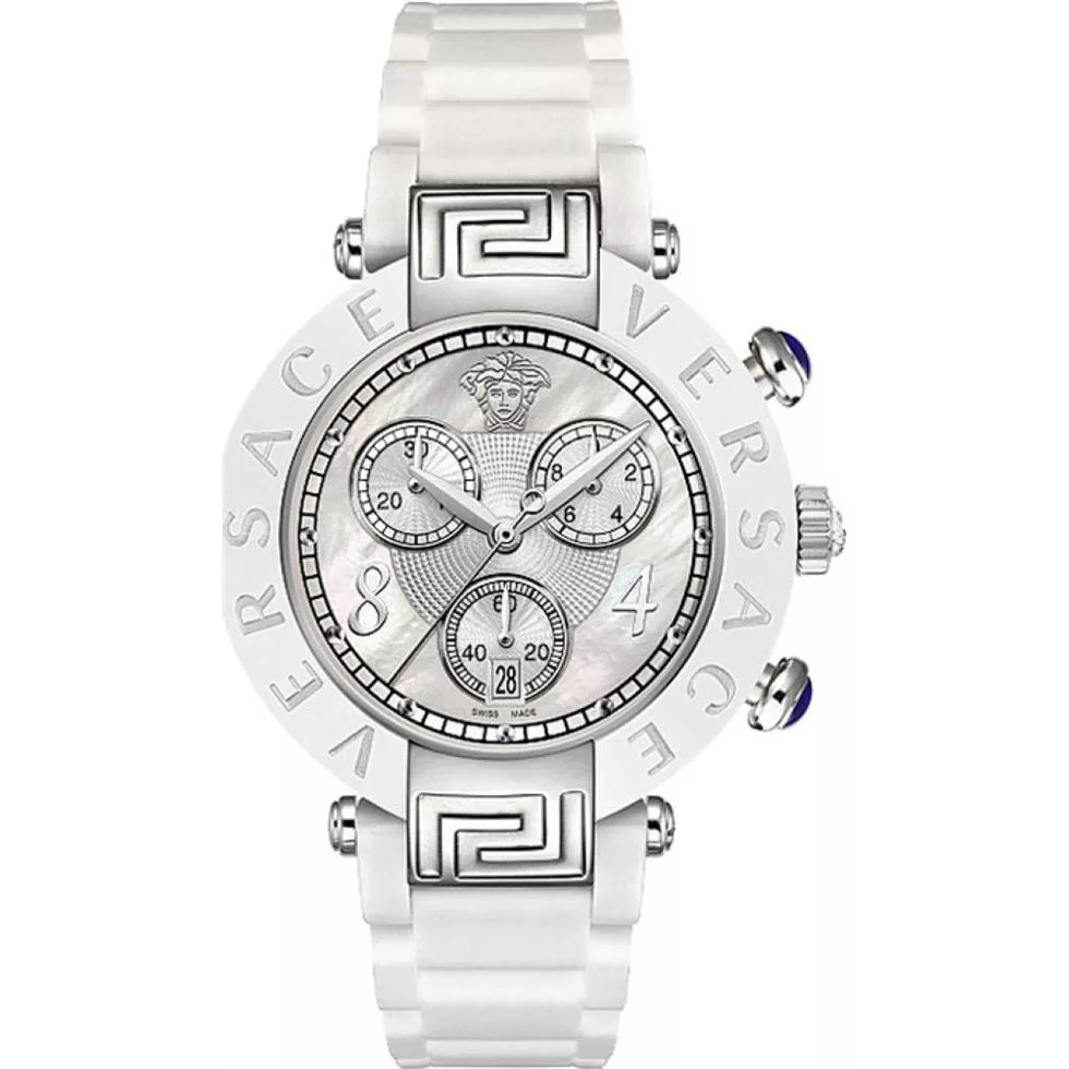 Versace Reve Ceramic Chronograph Watch 39MM