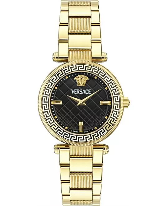 Versace Reve Gold Tone Watch 35mm