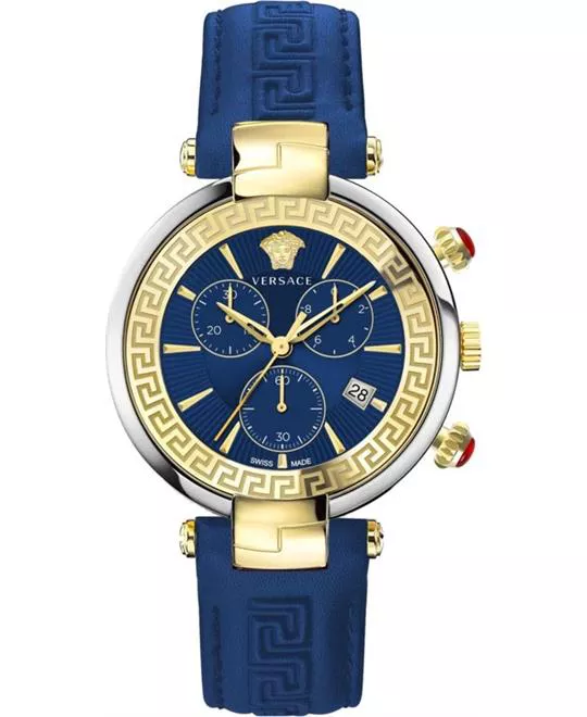 Versace Revive Strap In Blue Watch 41mm