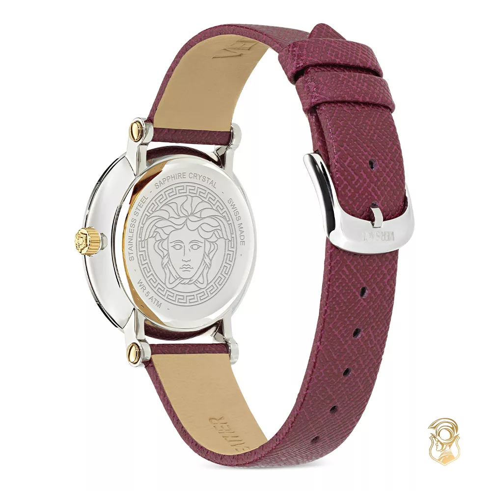 Versace Ronda Red Tone Watch 35mm