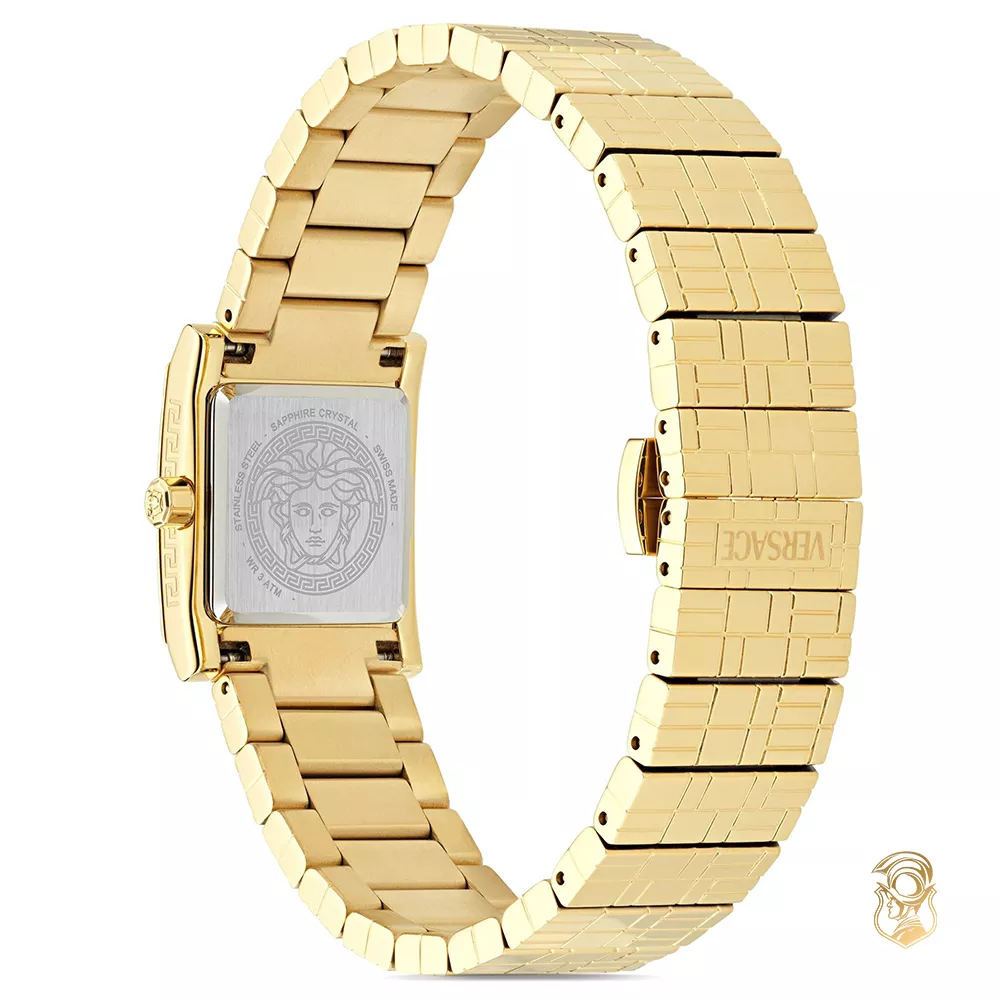 Versace Ronda Gold Tone Watch 22mm