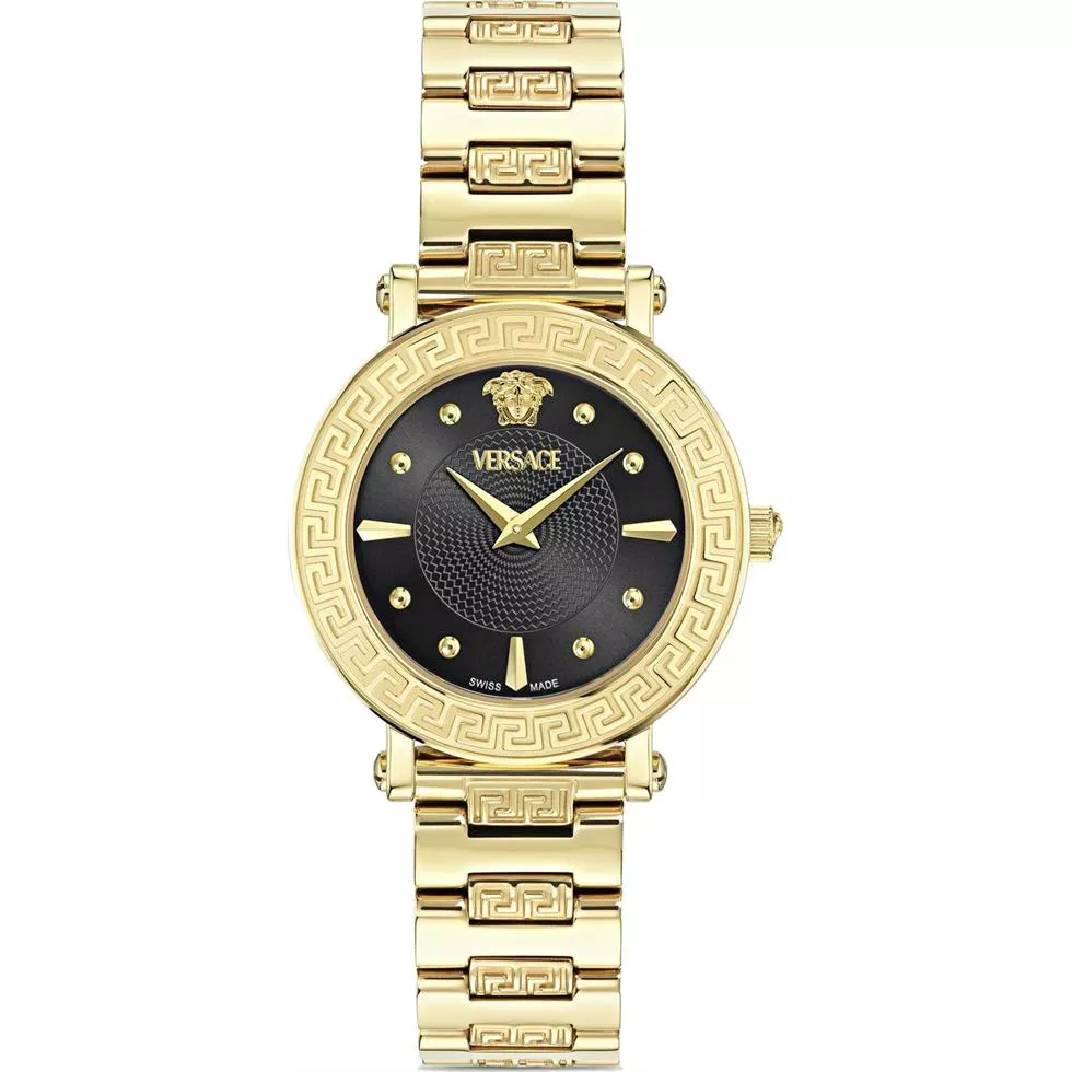 Versace Ronda Gold Tone Watch 35mm