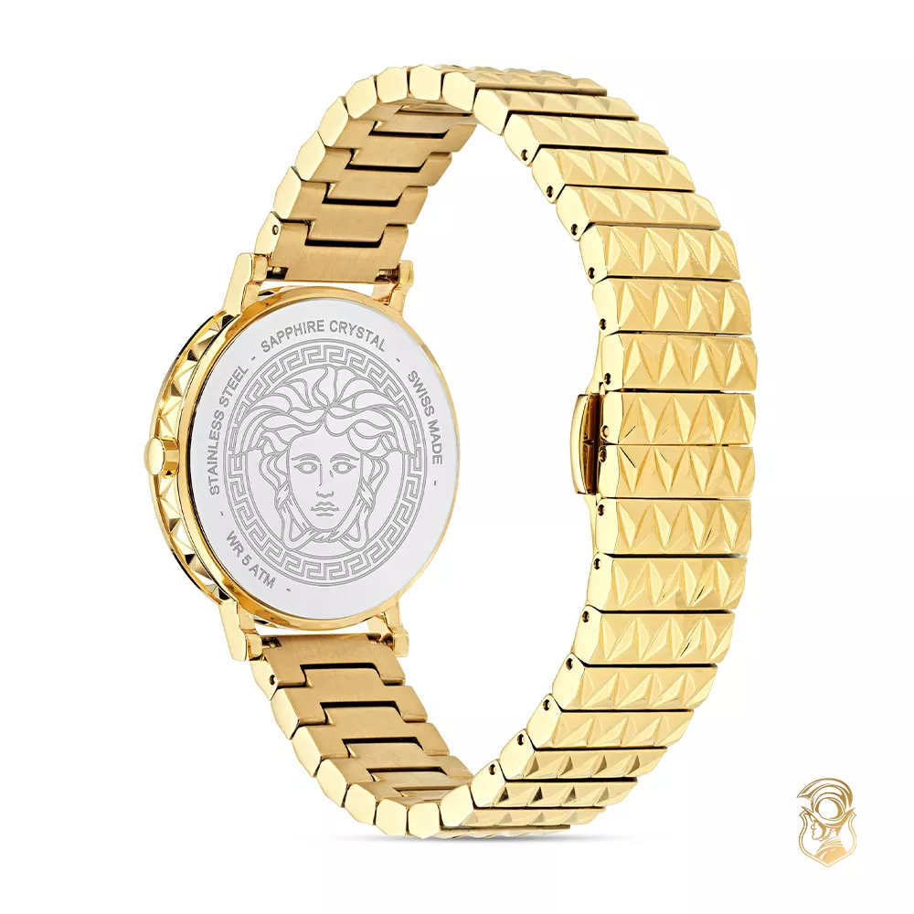 Versace Ronda Gold Tone Watch 35mm