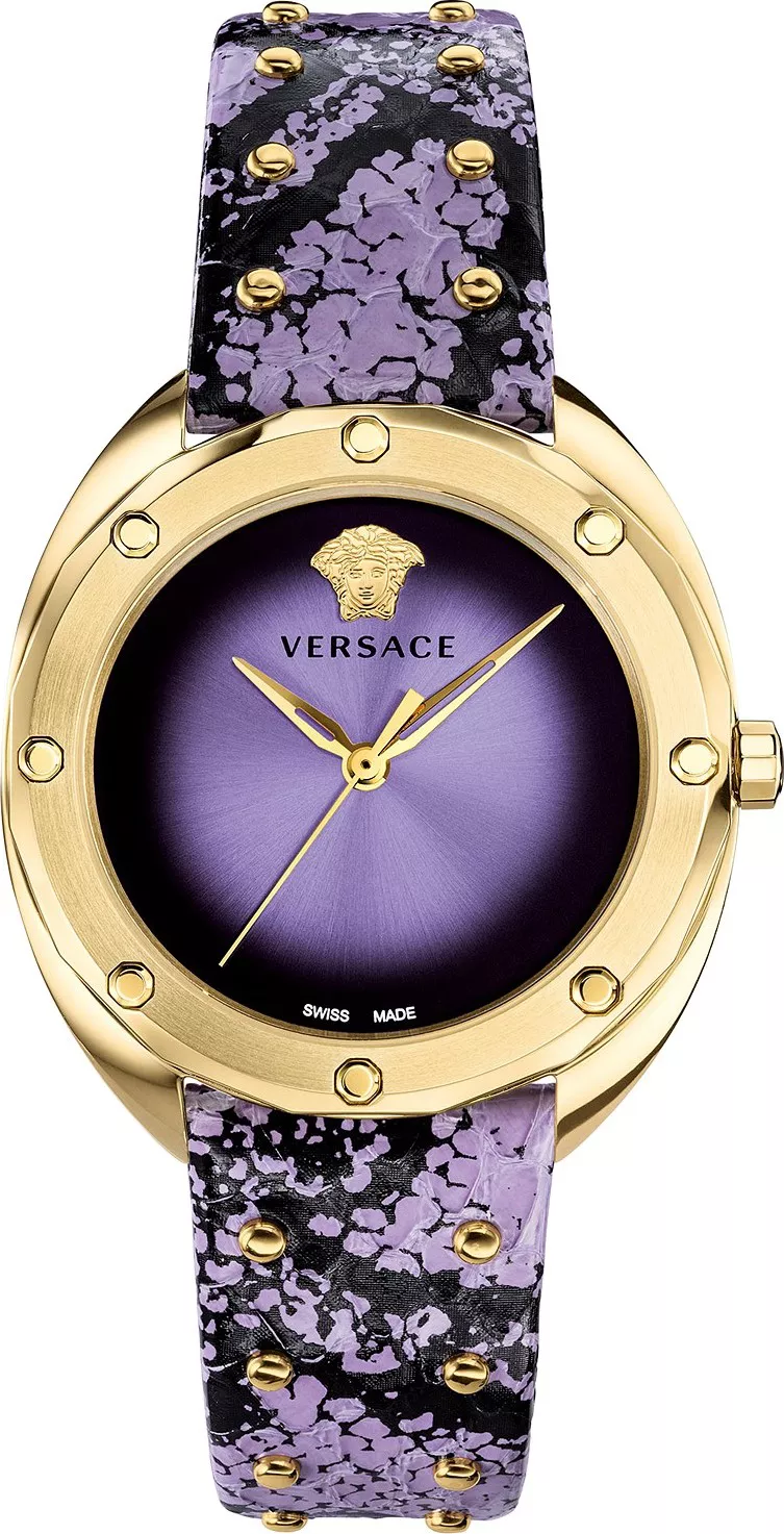 đồng hồ Versace Shadov Lavender Elaphe Watch 38mm 