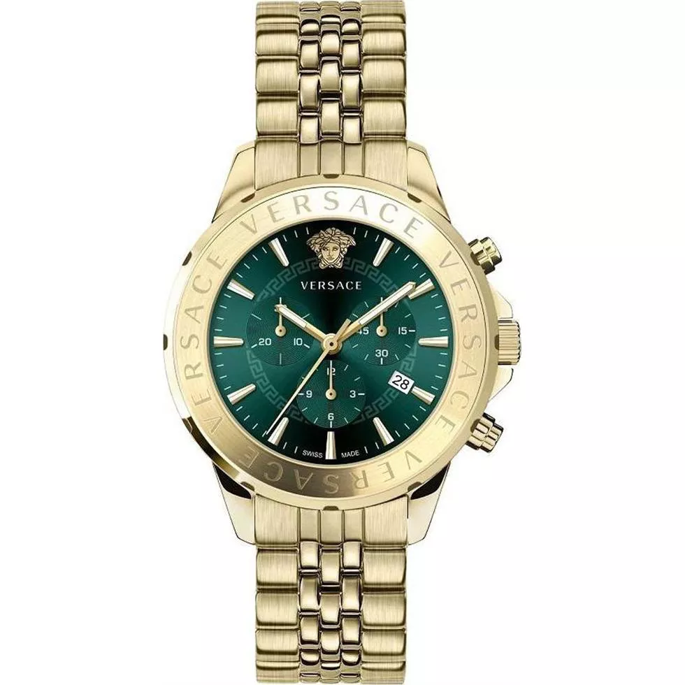 Versace Signature Chronograph Watch 44mm