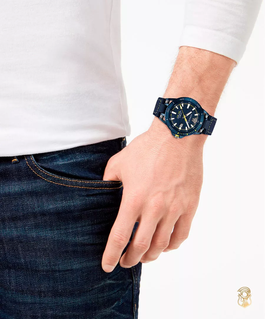 Versace Sport Tech Blue Swiss Automatic Watch 45mm