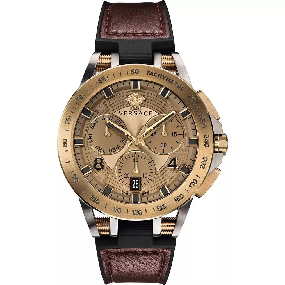 Versace Sport Tech Burgundy Watch 45mm