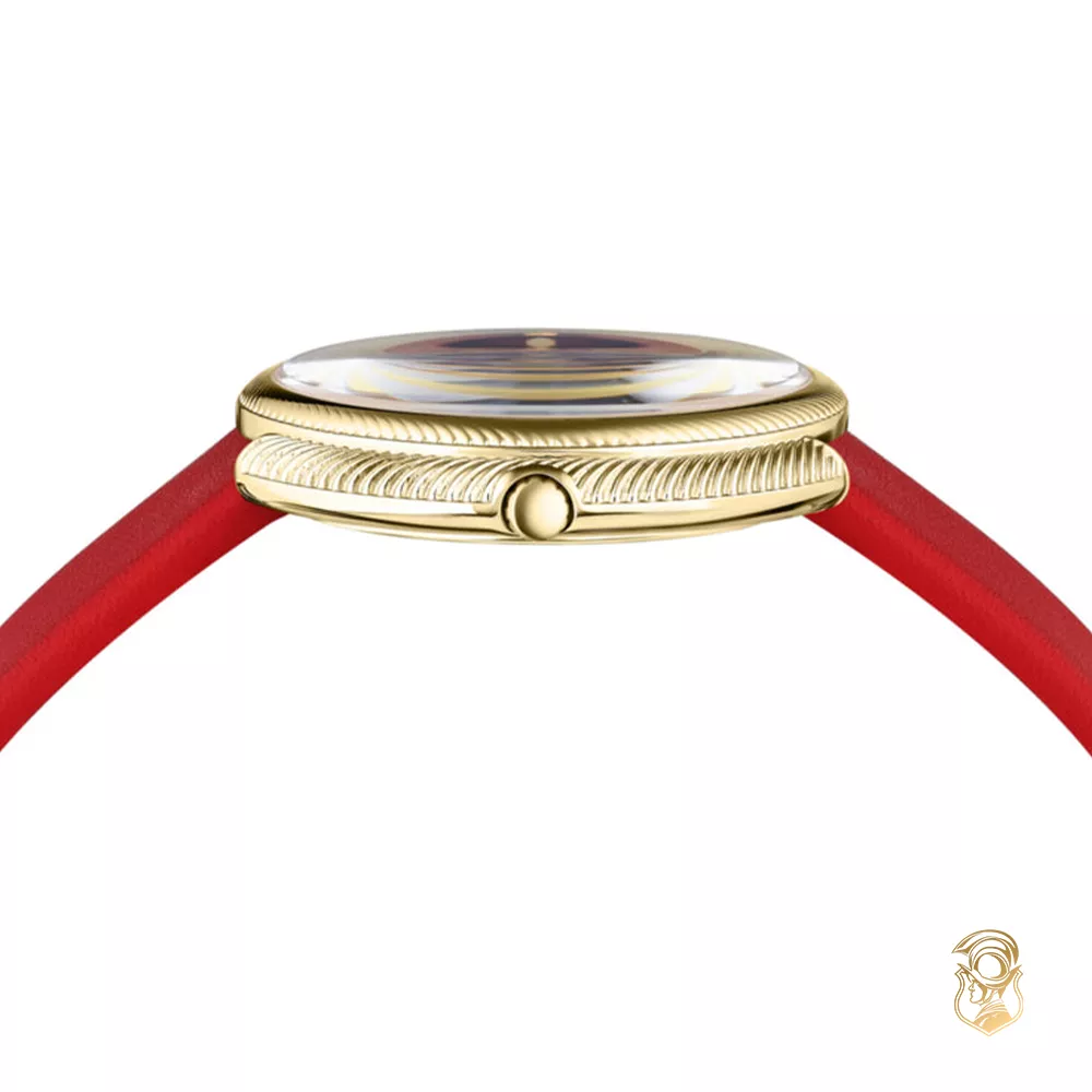 Versace Thea Red Tone Watch 38mm