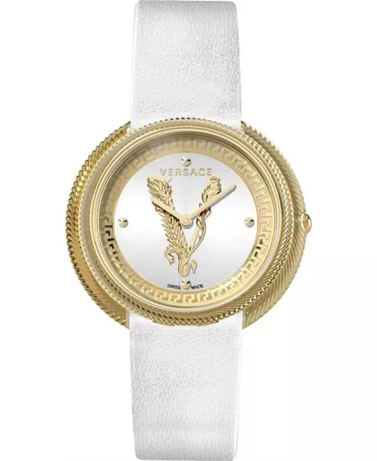 Versace Thea White Gold Watch 38mm 