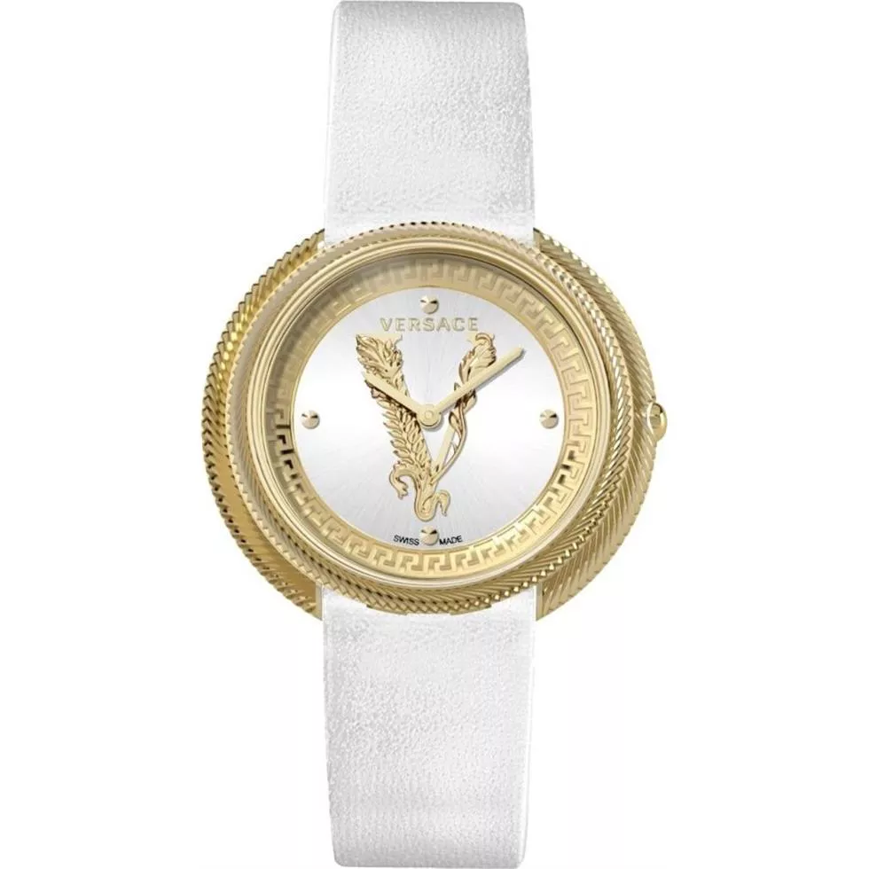 Versace Thea White Gold Watch 38mm 