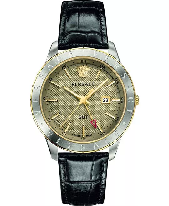 Versace Univers Gmt Wristwatch Watch 43mm  