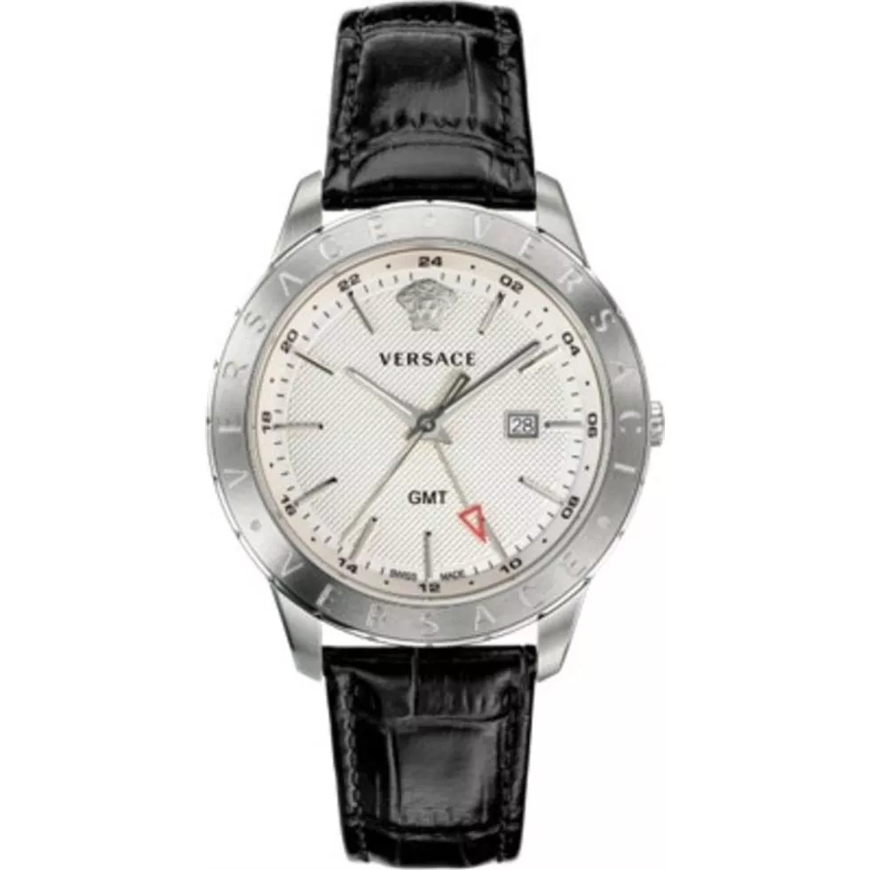 Versace Univers Gmt Wristwatch Watch 43mm