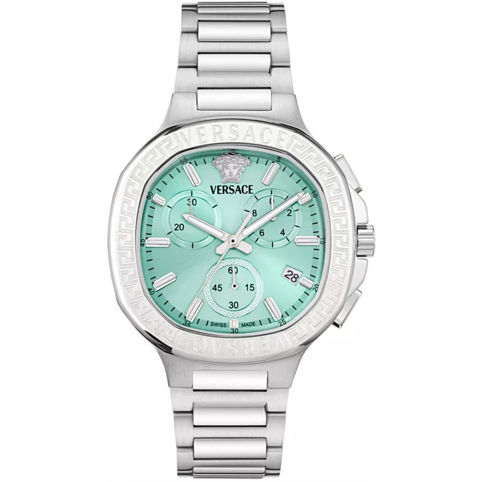 Versace V-Chrono Square Bracelet Watch 40mm