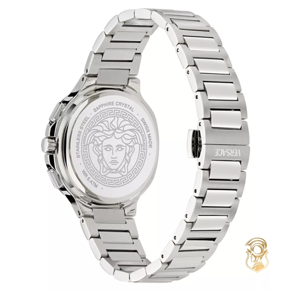 Versace V-Chrono Square Bracelet Watch 40mm