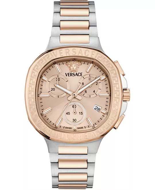 Versace V-Chrono Square Bracelet Watch 40mm