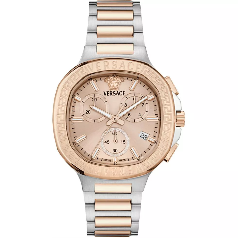Versace V-Chrono Square Bracelet Watch 40mm