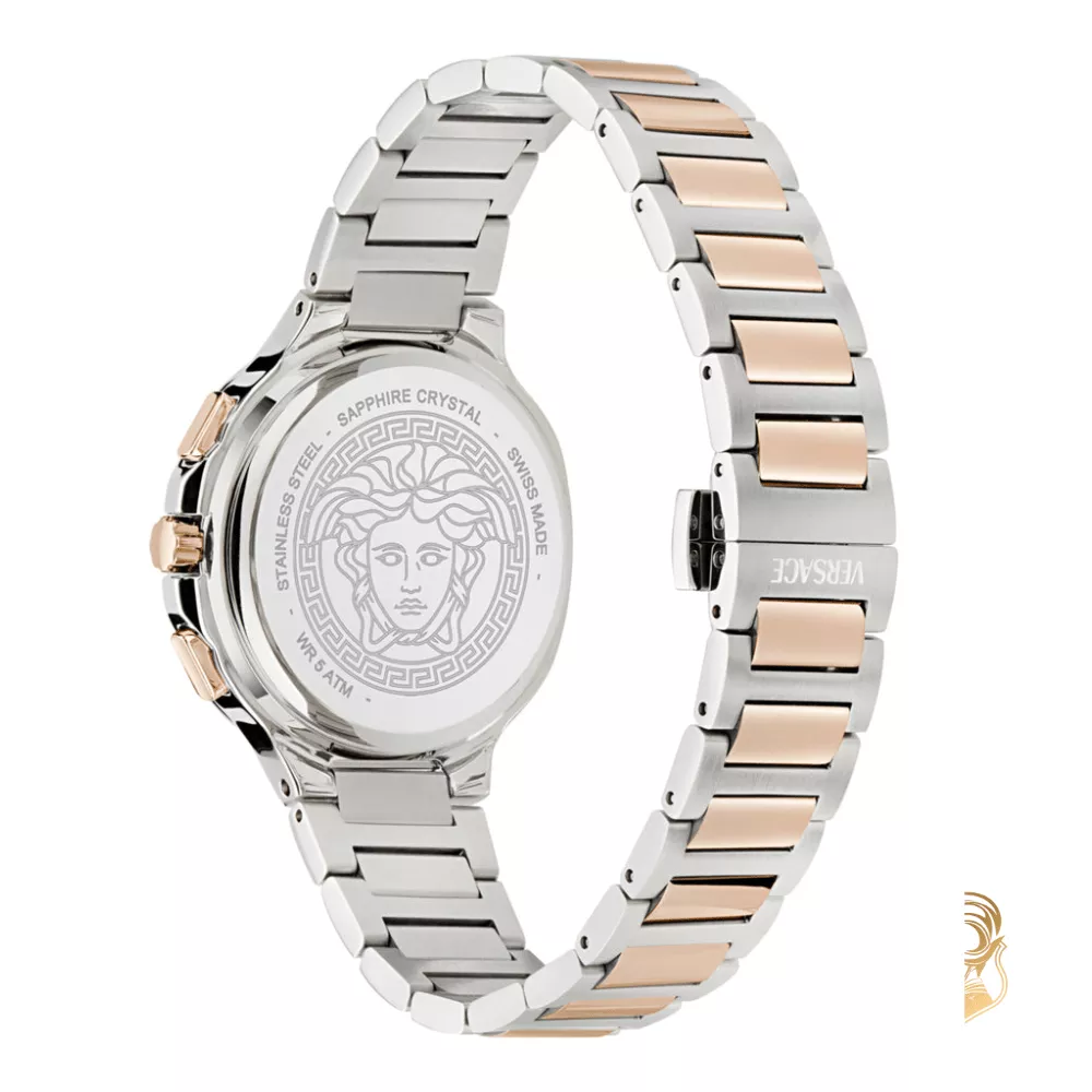 Versace V-Chrono Square Bracelet Watch 40mm