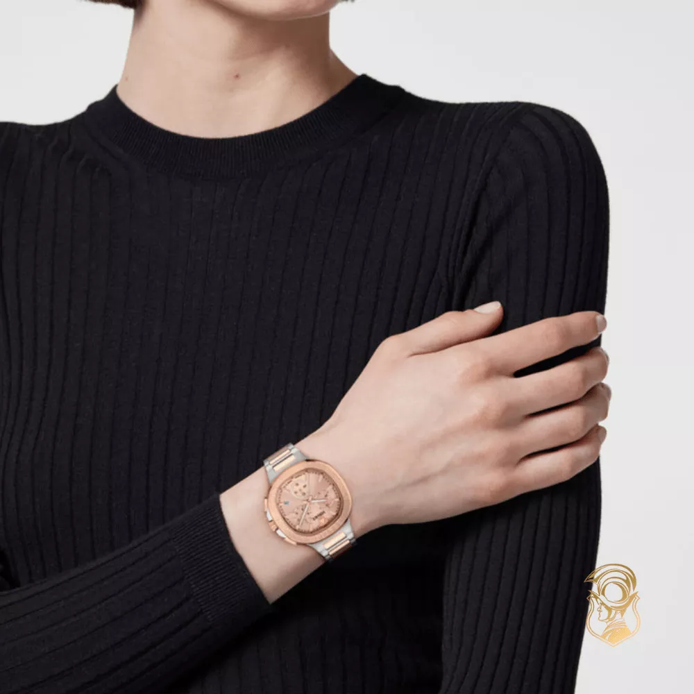 Versace V-Chrono Square Bracelet Watch 40mm