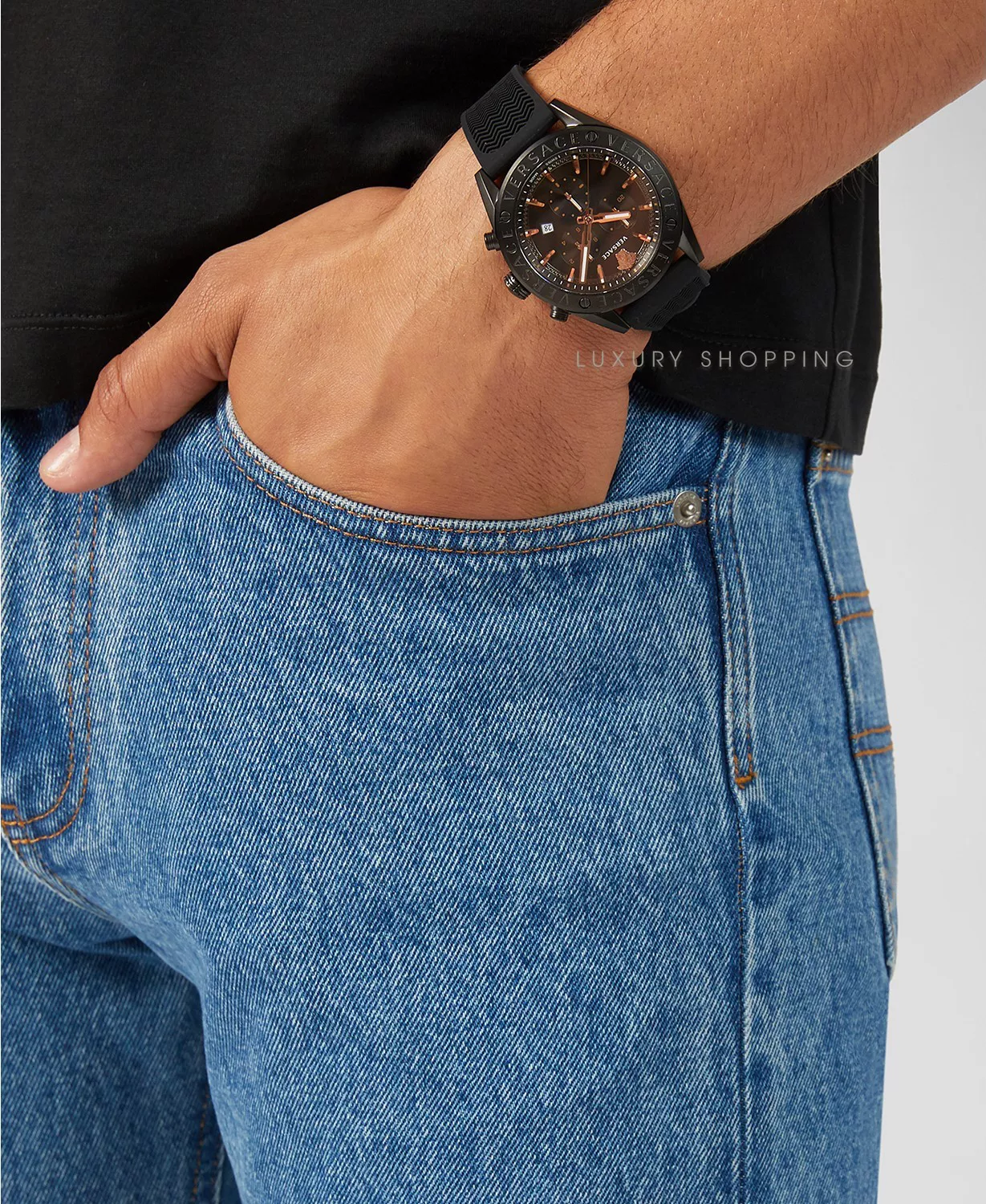 Versace V-Chrono Swiss Watch 44mm