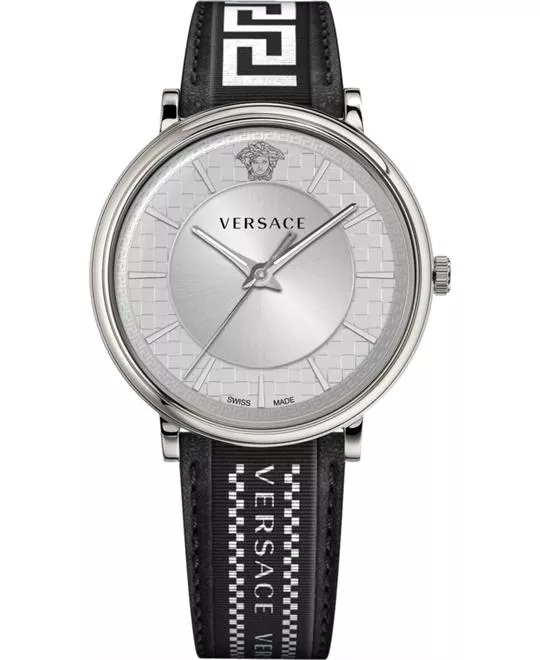 Versace V-Circle Gent Strap Watch 42mm