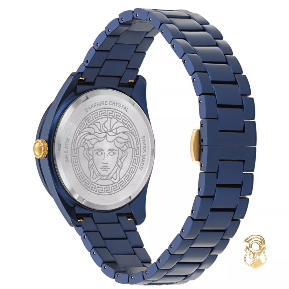 Versace V-Dome Aluminum Bracelet Watch 42mm