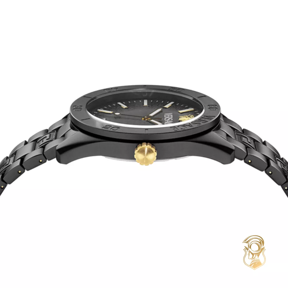 Versace V-Dome Aluminum Bracelet Watch 42mm