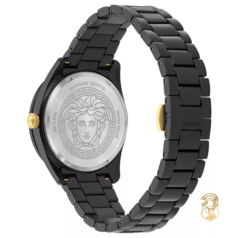 Versace V-Dome Aluminum Bracelet Watch 42mm